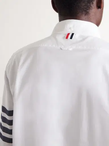 Thom Browne Striped Cotton Shirt - Men | Thumbnail 6 Thom Browne Striped Cotton Shirt - Men | Thumbnail 6