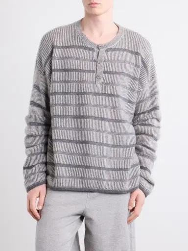 The Elder Statesman Nimbus Striped Cashmere Sweater - Men | Thumbnail 3 The Elder Statesman Nimbus Striped Cashmere Sweater - Men | Thumbnail 3