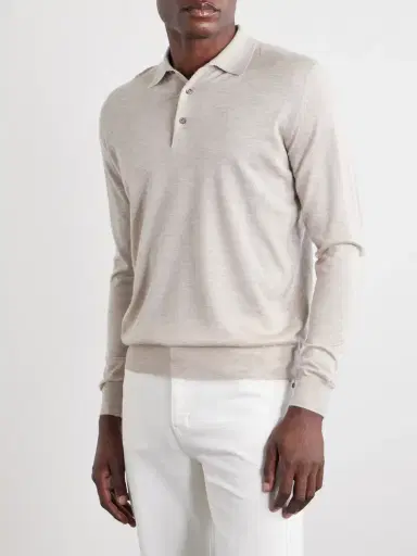 FEDELI Sportman Cashmere and Silk-Blend Polo Shirt - Men | Thumbnail 3 FEDELI Sportman Cashmere and Silk-Blend Polo Shirt - Men | Thumbnail 3
