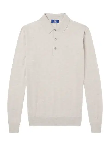 FEDELI Sportman Cashmere and Silk-Blend Polo Shirt - Men | Thumbnail 1 FEDELI Sportman Cashmere and Silk-Blend Polo Shirt - Men | Thumbnail 1