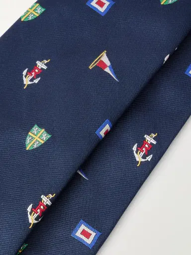Polo Ralph Lauren 8cm Embroidered Silk Tie - Men | Thumbnail 4 Polo Ralph Lauren 8cm Embroidered Silk Tie - Men | Thumbnail 4