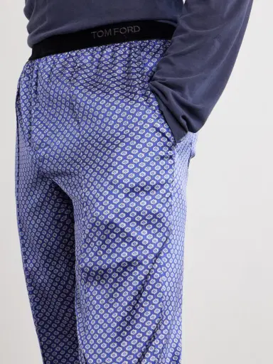 Tom Ford Printed Silk-Blend Satin Pyjama Trousers - Men | Thumbnail 5 Tom Ford Printed Silk-Blend Satin Pyjama Trousers - Men | Thumbnail 5