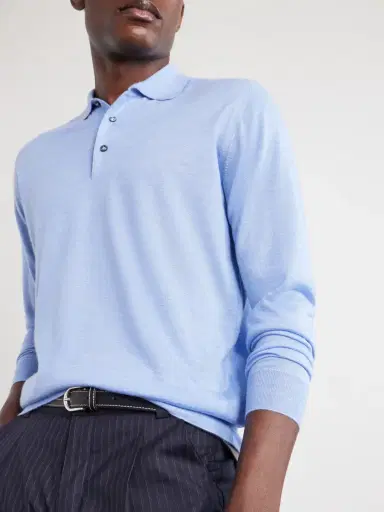 FEDELI Sportman Cashmere and Silk-Blend Polo Shirt - Men | Thumbnail 5 FEDELI Sportman Cashmere and Silk-Blend Polo Shirt - Men | Thumbnail 5