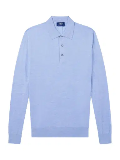 FEDELI Sportman Cashmere and Silk-Blend Polo Shirt - Men | Thumbnail 1 FEDELI Sportman Cashmere and Silk-Blend Polo Shirt - Men | Thumbnail 1