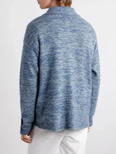 The Elder Statesman Knitted-Cashmere and Silk-Bend Cardigan - Men | Thumbnail 4 The Elder Statesman Knitted-Cashmere and Silk-Bend Cardigan - Men | Thumbnail 4