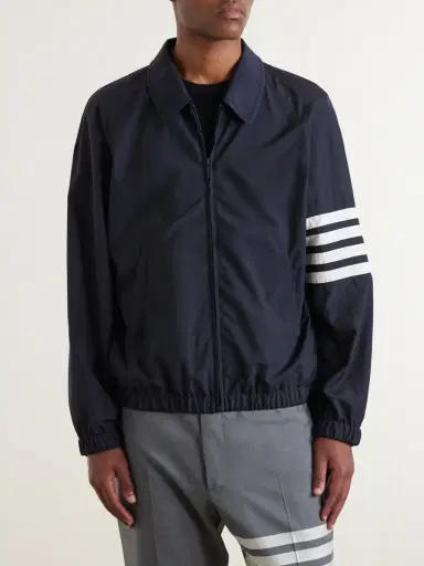 Thom Browne Striped Ripstop Track Jacket - Men | Thumbnail 3 Thom Browne Striped Ripstop Track Jacket - Men | Thumbnail 3