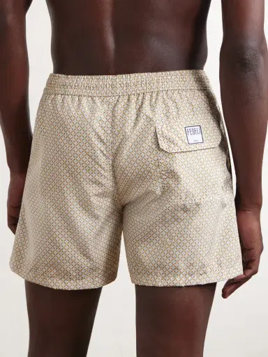FEDELI Madeira Straight-Leg Mid-Length Printed Swim Shorts - Men | Thumbnail 3 FEDELI Madeira Straight-Leg Mid-Length Printed Swim Shorts - Men | Thumbnail 3