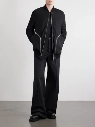 Rick Owens Bauhaus Leather Zip-Up Flight Jacket - Men | Thumbnail 2 Rick Owens Bauhaus Leather Zip-Up Flight Jacket - Men | Thumbnail 2