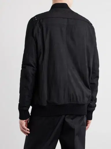 Rick Owens Bauhaus Leather Zip-Up Flight Jacket - Men | Thumbnail 4 Rick Owens Bauhaus Leather Zip-Up Flight Jacket - Men | Thumbnail 4
