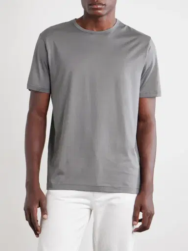 Sunspel Slim-Fit Cotton-Jersey T-Shirt - Men | Thumbnail 3 Sunspel Slim-Fit Cotton-Jersey T-Shirt - Men | Thumbnail 3