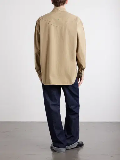 KAPITAL Thunderbird Panelled Cotton-Twill Shirt - Men | Thumbnail 4 KAPITAL Thunderbird Panelled Cotton-Twill Shirt - Men | Thumbnail 4