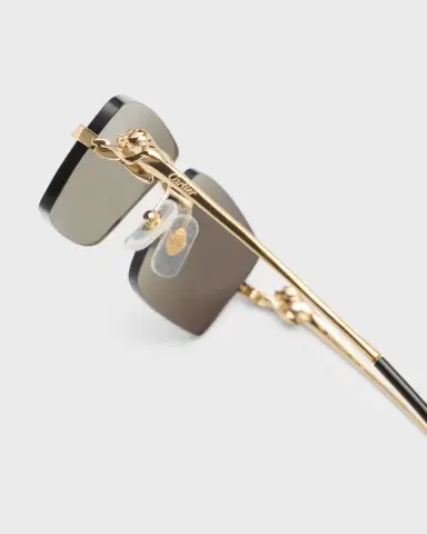 Cartier Men 's Rimless Metal Rectangle Sunglasses | Thumbnail 3 Cartier Men 's Rimless Metal Rectangle Sunglasses | Thumbnail 3
