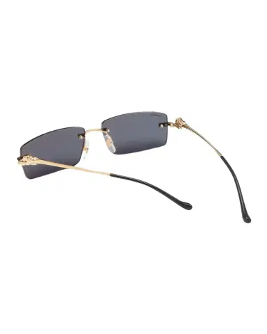 Cartier Men 's Rimless Metal Rectangle Sunglasses | Thumbnail 1 Cartier Men 's Rimless Metal Rectangle Sunglasses | Thumbnail 1