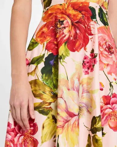 Rickie Freeman for Teri Jon Floral-Print Fit-&-Flare Shirtdress | Thumbnail 5 Rickie Freeman for Teri Jon Floral-Print Fit-&-Flare Shirtdress | Thumbnail 5