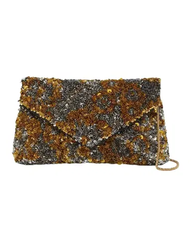 Dries Van Noten Sequined Envelope Clutch Bag | Thumbnail 1 Dries Van Noten Sequined Envelope Clutch Bag | Thumbnail 1