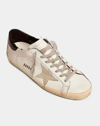 Golden Goose Men 's Super-Star Leather Low-Top Sneakers | Thumbnail 5 Golden Goose Men 's Super-Star Leather Low-Top Sneakers | Thumbnail 5