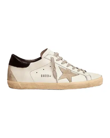 Golden Goose Men 's Super-Star Leather Low-Top Sneakers | Thumbnail 1 Golden Goose Men 's Super-Star Leather Low-Top Sneakers | Thumbnail 1