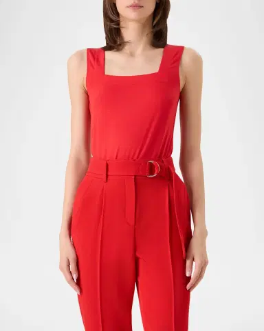 Akris punto Square-Neck Modal Stretch Jersey Tank Top | Thumbnail 4 Akris punto Square-Neck Modal Stretch Jersey Tank Top | Thumbnail 4