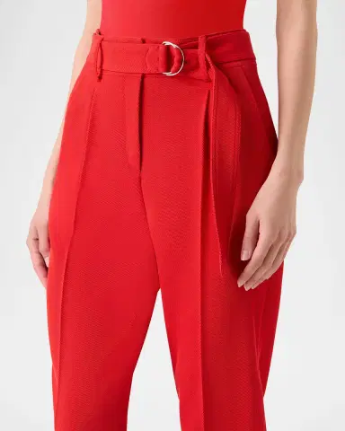 Akris punto Fred Wool Tricotine Tapered-Leg Ankle Pants With Belt | Thumbnail 5 Akris punto Fred Wool Tricotine Tapered-Leg Ankle Pants With Belt | Thumbnail 5