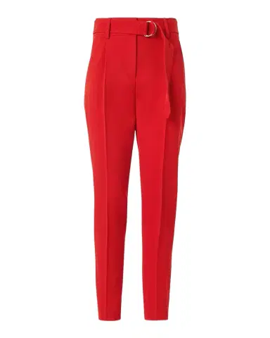 Akris punto Fred Wool Tricotine Tapered-Leg Ankle Pants With Belt | Thumbnail 1 Akris punto Fred Wool Tricotine Tapered-Leg Ankle Pants With Belt | Thumbnail 1