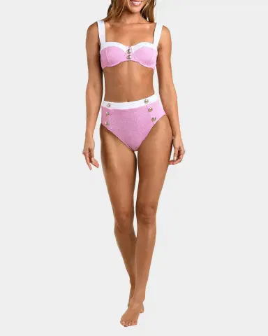 L'AGENCE Alexandria Colorblock Chic Bikini Top | Thumbnail 2 L'AGENCE Alexandria Colorblock Chic Bikini Top | Thumbnail 2