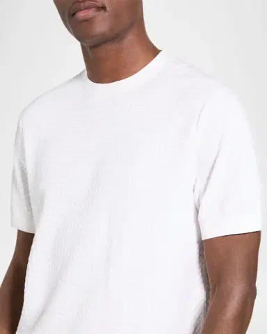 Theory Men's Damian Textured Knit Short-Sleeve Sweater | Thumbnail 5 Theory Men's Damian Textured Knit Short-Sleeve Sweater | Thumbnail 5