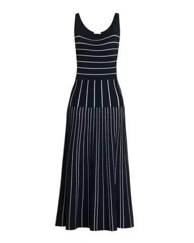Adam Lippes Gemma Pointelle Striped Knit Sleeveless Maxi Dress | Thumbnail 1 Adam Lippes Gemma Pointelle Striped Knit Sleeveless Maxi Dress | Thumbnail 1