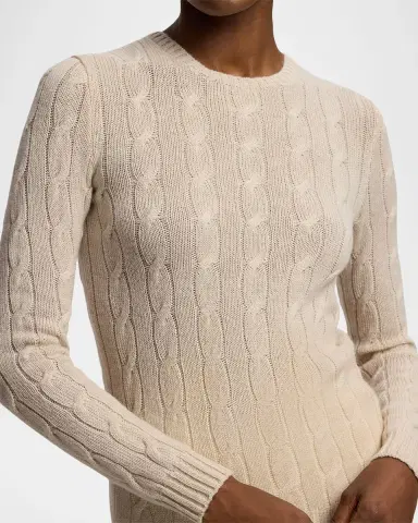 Ralph Lauren Collection Cable-Knit Cashmere Crewneck Sweater | Thumbnail 5 Ralph Lauren Collection Cable-Knit Cashmere Crewneck Sweater | Thumbnail 5