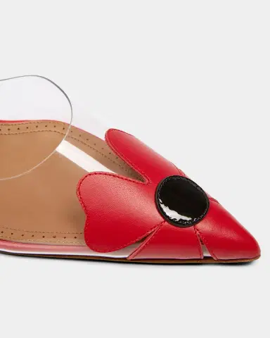Alaïa 55mm Bloom Leather Transparent Mule Pumps | Thumbnail 4 Alaïa 55mm Bloom Leather Transparent Mule Pumps | Thumbnail 4
