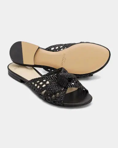 Alexandre Birman Belinda Woven Leather Flat Slide Sandals | Thumbnail 6 Alexandre Birman Belinda Woven Leather Flat Slide Sandals | Thumbnail 6