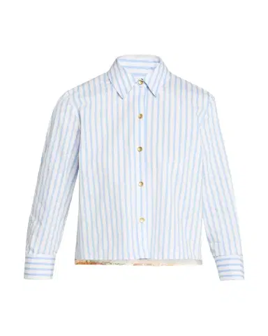 L'Agence Fawn Beach-Print Shirt | Thumbnail 1 L'Agence Fawn Beach-Print Shirt | Thumbnail 1