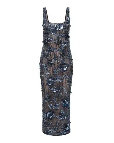 Rachel Gilbert Pierre Strap Beaded Column Midi Dress | Thumbnail 1 Rachel Gilbert Pierre Strap Beaded Column Midi Dress | Thumbnail 1