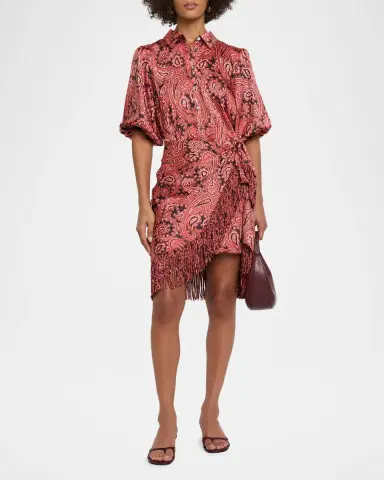 Cinq à Sept Hendrix Paisley Mini Shirtdress | Thumbnail 2 Cinq à Sept Hendrix Paisley Mini Shirtdress | Thumbnail 2