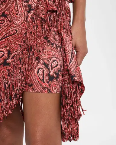 Cinq à Sept Hendrix Paisley Mini Shirtdress | Thumbnail 5 Cinq à Sept Hendrix Paisley Mini Shirtdress | Thumbnail 5