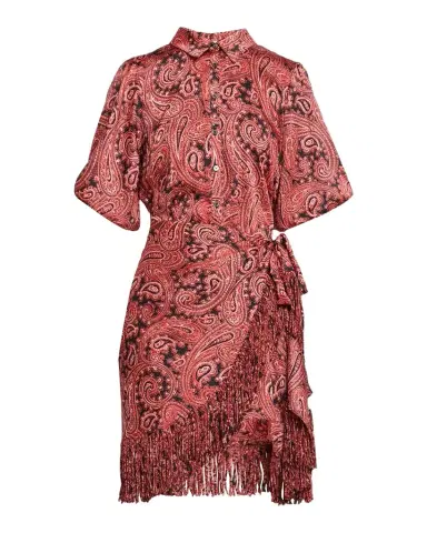 Cinq à Sept Hendrix Paisley Mini Shirtdress | Thumbnail 1 Cinq à Sept Hendrix Paisley Mini Shirtdress | Thumbnail 1