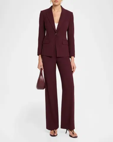 Veronica Beard Jude Straight-Leg Pants | Thumbnail 2 Veronica Beard Jude Straight-Leg Pants | Thumbnail 2