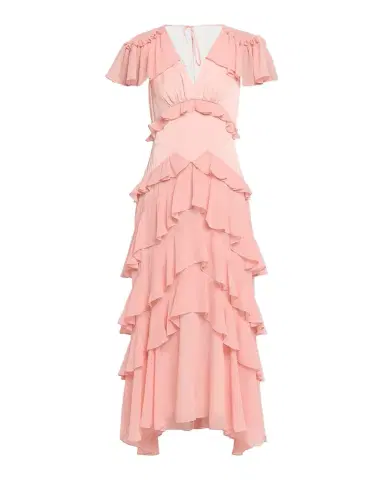 Cinq à Sept Tatum Ruffled Flutter-Sleeve Dress | Thumbnail 1 Cinq à Sept Tatum Ruffled Flutter-Sleeve Dress | Thumbnail 1