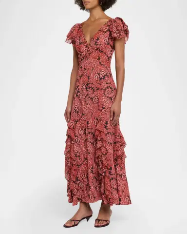Cinq à Sept Hendrix Paisley Maxi Dress | Thumbnail 4 Cinq à Sept Hendrix Paisley Maxi Dress | Thumbnail 4