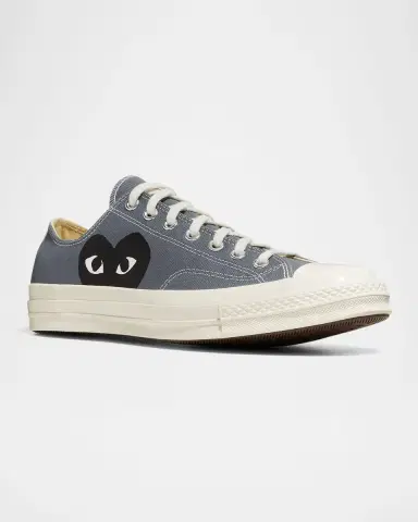 Comme des Garçons x Converse Men's Chuck Taylor Low-Top Canvas Sneakers | Thumbnail 3 Comme des Garçons x Converse Men's Chuck Taylor Low-Top Canvas Sneakers | Thumbnail 3