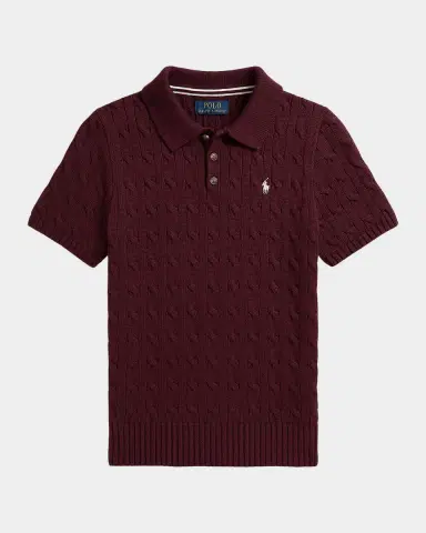 Polo Ralph Lauren Boy's Mini-Cable Cotton Polo Shirt | Thumbnail 3 Polo Ralph Lauren Boy's Mini-Cable Cotton Polo Shirt | Thumbnail 3