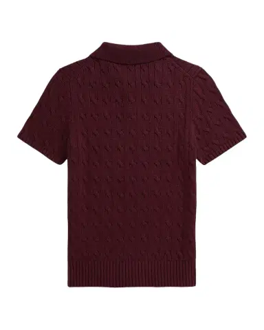 Polo Ralph Lauren Boy's Mini-Cable Cotton Polo Shirt | Thumbnail 1 Polo Ralph Lauren Boy's Mini-Cable Cotton Polo Shirt | Thumbnail 1