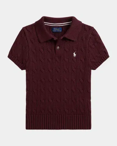 Polo Ralph Lauren Boy's Mini-Cable Cotton Polo Shirt | Thumbnail 3 Polo Ralph Lauren Boy's Mini-Cable Cotton Polo Shirt | Thumbnail 3