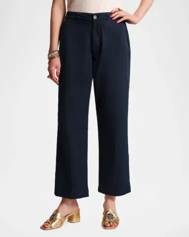 Frances Valentine Coleman Straight-Leg Woven Stretch Cotton Pants | Thumbnail 2 Frances Valentine Coleman Straight-Leg Woven Stretch Cotton Pants | Thumbnail 2