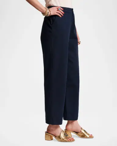 Frances Valentine Coleman Straight-Leg Woven Stretch Cotton Pants | Thumbnail 3 Frances Valentine Coleman Straight-Leg Woven Stretch Cotton Pants | Thumbnail 3