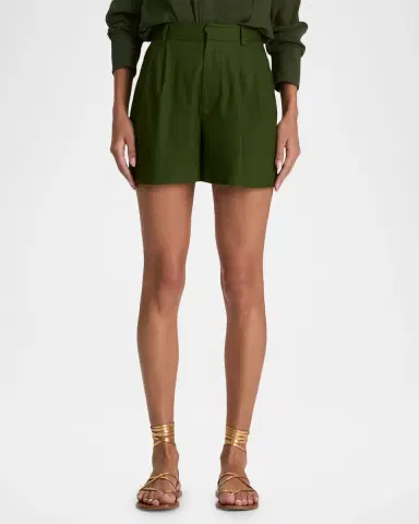 ALICE + OLIVIA Conry Relaxed Linen Shorts | Thumbnail 3 ALICE + OLIVIA Conry Relaxed Linen Shorts | Thumbnail 3