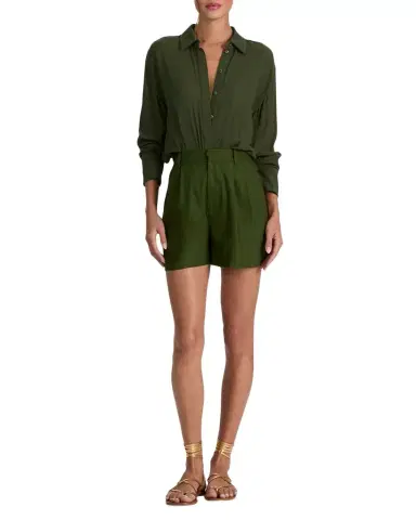 ALICE + OLIVIA Conry Relaxed Linen Shorts | Thumbnail 1 ALICE + OLIVIA Conry Relaxed Linen Shorts | Thumbnail 1