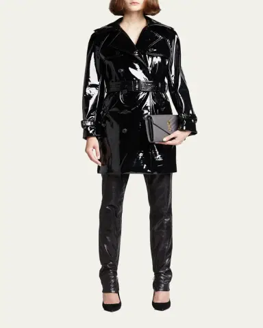 Saint Laurent YSL Monogram Large Wallet on Chain in Grained Leather | Thumbnail 9 Saint Laurent YSL Monogram Large Wallet on Chain in Grained Leather | Thumbnail 9