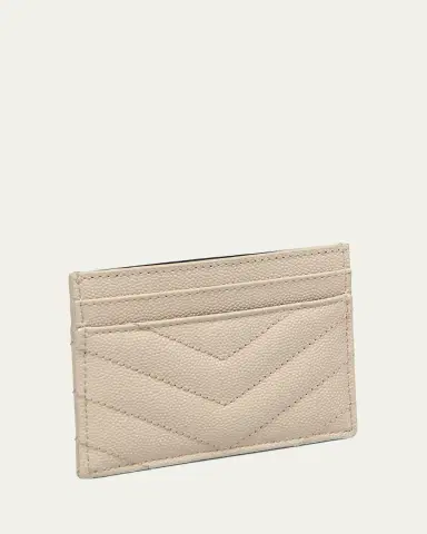 Saint Laurent Cassandre YSL Monogram Card Case in Grained Leather | Thumbnail 6 Saint Laurent Cassandre YSL Monogram Card Case in Grained Leather | Thumbnail 6