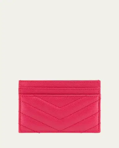 Saint Laurent Cassandre YSL Monogram Card Case in Grained Leather | Thumbnail 7 Saint Laurent Cassandre YSL Monogram Card Case in Grained Leather | Thumbnail 7