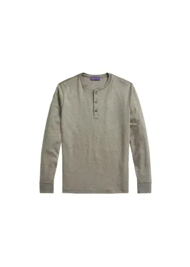 Ralph Lauren Purple Label Men's Long-Sleeve Henley Shirt | Thumbnail 1 Ralph Lauren Purple Label Men's Long-Sleeve Henley Shirt | Thumbnail 1